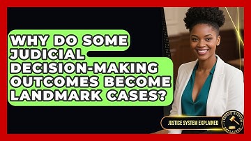 Why Do Some Judicial Decision-Making Outcomes Become Landmark Cases? - Justice System Explained