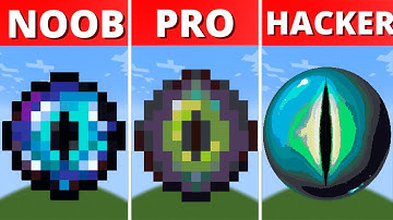 Pixel Art (NOOB vs PRO vs HACKER) Eye of the Ender in Minecraft