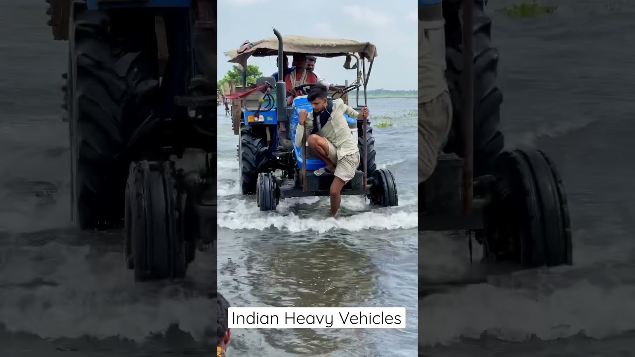 06 | Tractor driving in water | Indian Heavy Vehicles 