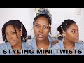 QUARANTINE PROTECTIVE STYLES: 10 CUTE AND EASY WAYS TO STYLE YOUR MINI TWISTS