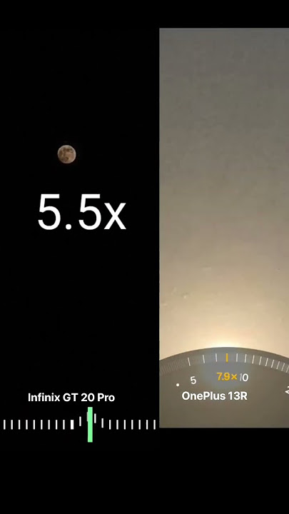 Infinix GT 20 Pro Vs OnePlus 13R Camera Test | Moon Zoom Test #shorts #infinix