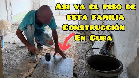 We Follow the Construction of This Family's House in Cuba / This is How the Flooring of the Rooms...