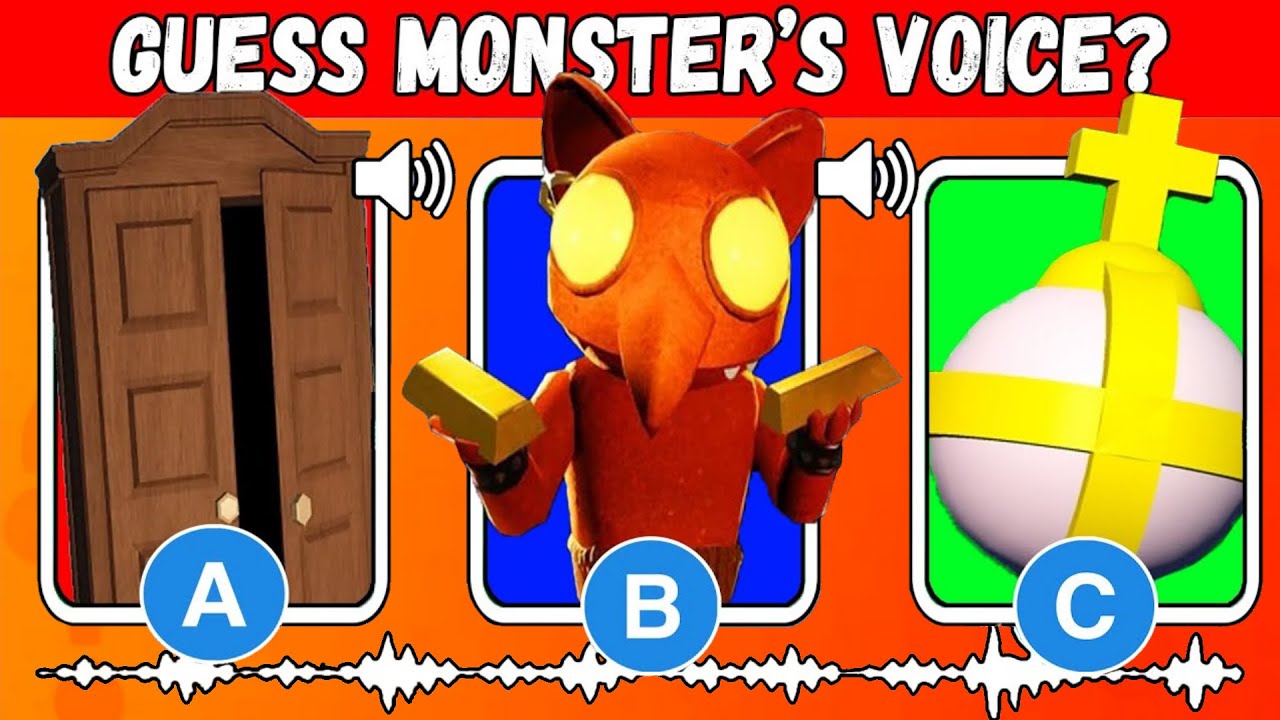 Guess the MONSTER'S VOICE ROBLOX DOORS & GARTEN OF BANBAN 2 Figure