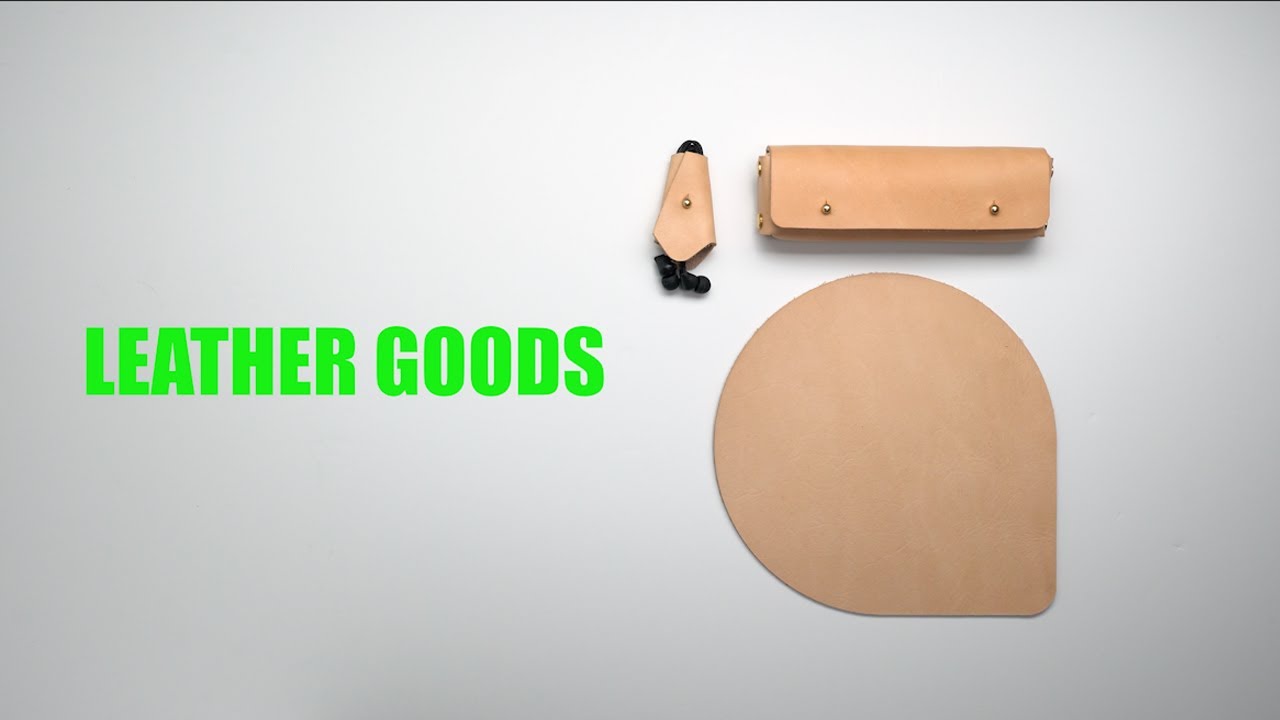 Handmade Custom Leather Mousepad, Pencil Case, and Earphone Holder
