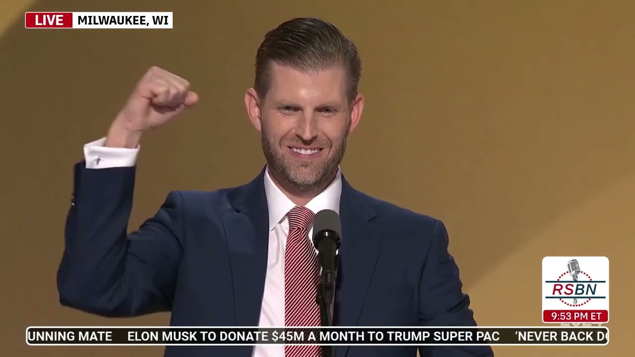 RNC 2024 - Day 4 - 17 Eric Trump