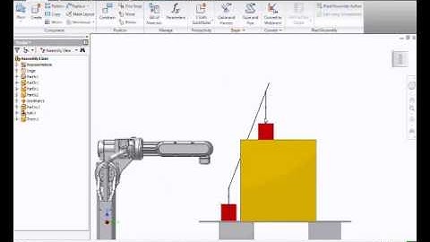 Robot simulation using Autodesk Inventor