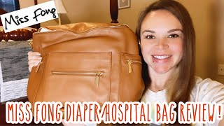 Miss Fong Diaper Bag/Hospital Bag Review! || What’s In My Diaper Bag Ideas || Andrea Shaenanigans