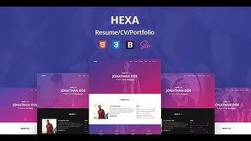 Hexa - Personal Resume/CV/Portfolio HTML Template | Themeforest Website Templates and Themes
