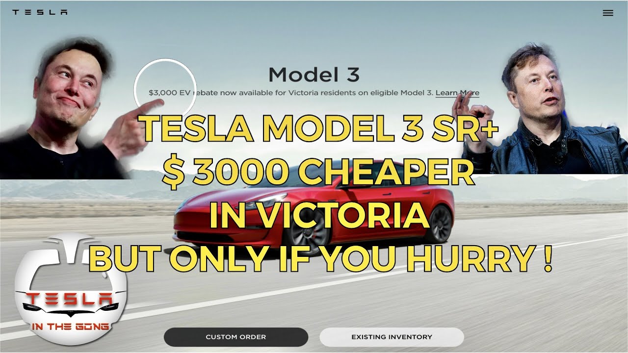 BREAKING NEWS Victoria Tesla Rebate Of 3000 HURRY ONLY For FIRST 