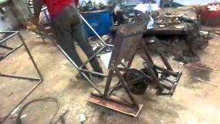 Mechanical engg students project--Rice planting machine, manual operated