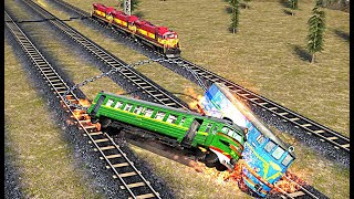 Chained Trains 3D - Multiplayer Racing - Level 3 screenshot 4