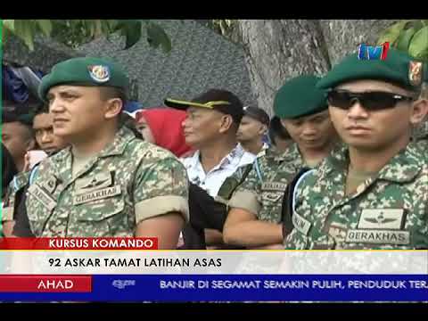 Atm 92 Askat Tamat Latihan Asas Kursus Komando 7 Jan 2018 Youtube