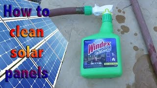 How to clean solar panels