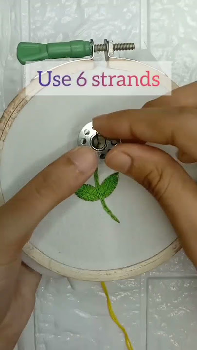 easy and beautiful flower 🌷 #hand embroidery 🪡