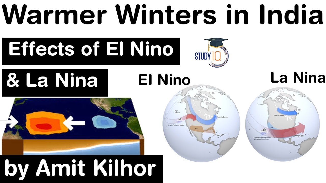 Warmer Winters in India Effect of El Nino and La Nina on Indian