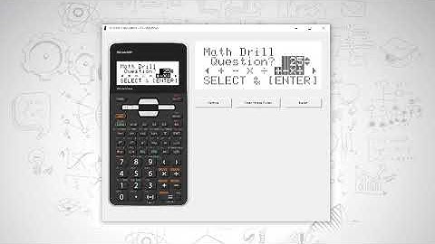 Using the mental maths drill function on your Sharp EL-W535SA Scientific calculator