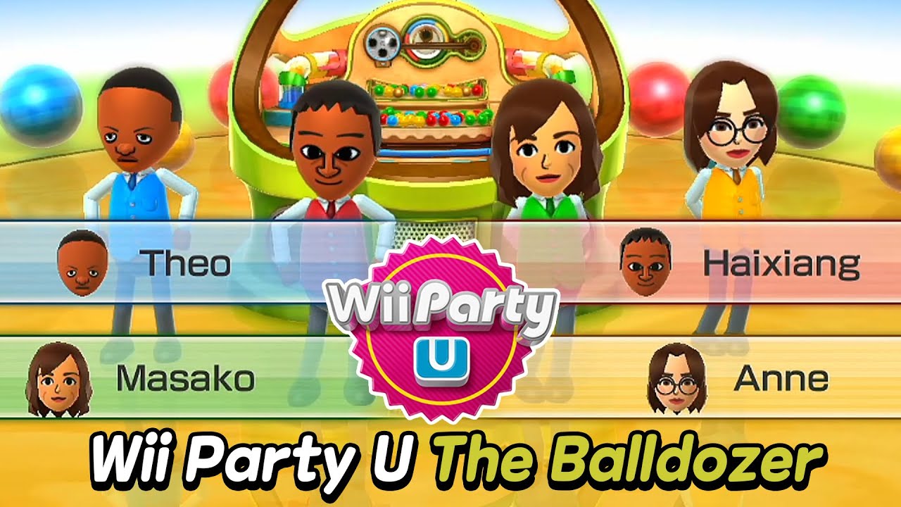 Wii Party U - The Balldozer (Expert com) 🎵 Theo Vs Haixiang Vs Masako Vs  Anne | AlexGamingTV - YouTube