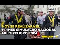 Hoy se realizar el primer simulacro nacional multipeligro 2024