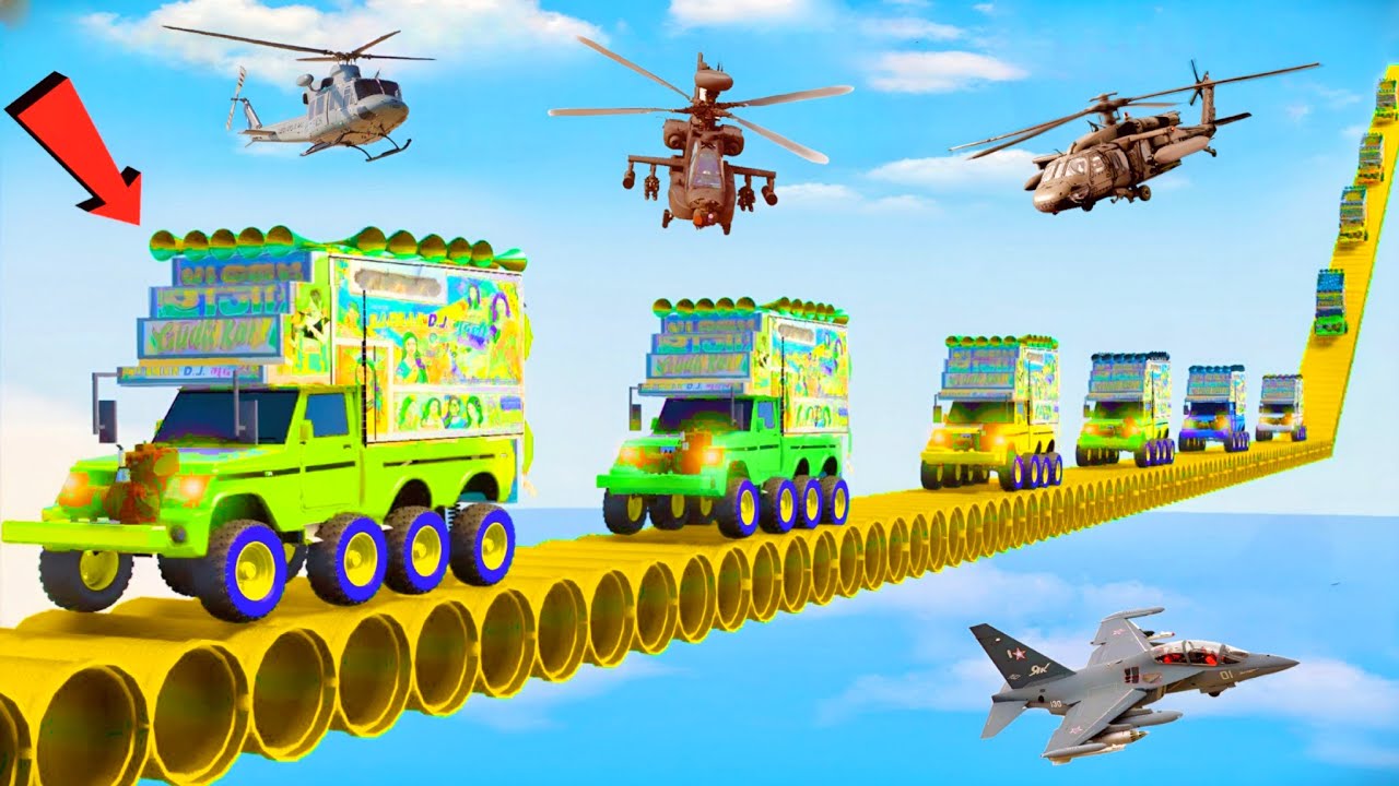 World's Highest 😱😲 दुनिया का सबसे  ऊंचा 😱 !! Super Mega Ramp 😱😨 challenge !! GTA-5