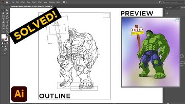 Outline in Illustrator | How to get back to preview from outline. |Illustrator tutorials