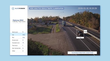 Video analytics vehicle traffic classification