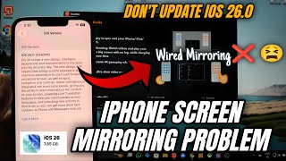 Douwan Wired Mirroring Problem In Ios 26.0 || Solution For Iphone Wire Mirroring #bgmi #crushzzziyt