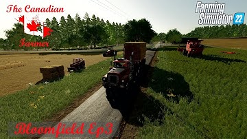 The Canadian Farmer Ep3 | Bloomfield | Wheat | Loading Straw | FS22 Timelapse | Farming Simulator 22