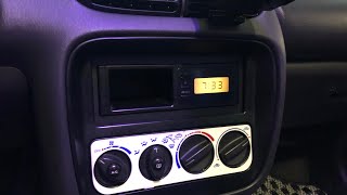 Hidden Radio and Miata Clock install in the Stratus