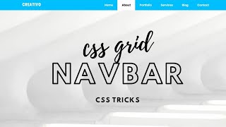 Simple Navbar using CSS Grid | CSS Flexbox Layout