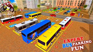 لعبة محاكي الباصات الحافلة#4-لعبة باصات وتوصيل الركاب-Modern Bus Drive Parking 3D screenshot 2