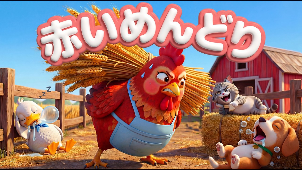 赤いめんどりの動画