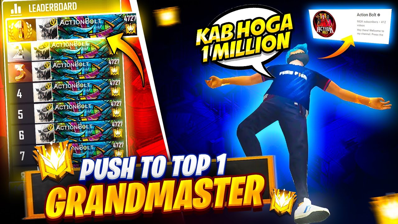 Push To Top 1 Global with Actionbolt | Garena Free Fire - YouTube