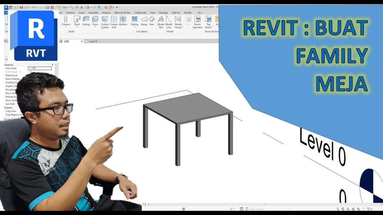 Asas Revit - Buat Family Meja Boleh ubah saiz [Bahasa Melayu] - REVIT ...