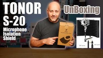 TONOR Microphone Isolation Shield, Studio Mic Sound Absorbing Foam Reflector