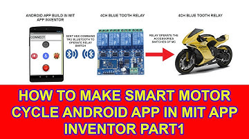 PART1/3 HOW TO MAKE SMART MOTORCYCLE ANDROID APP IN MIT APP INVENTOR FOR BLUETOOTH HEX COMMAND