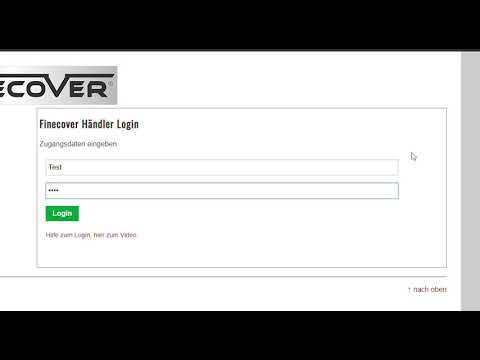 Finecover- Händler Login