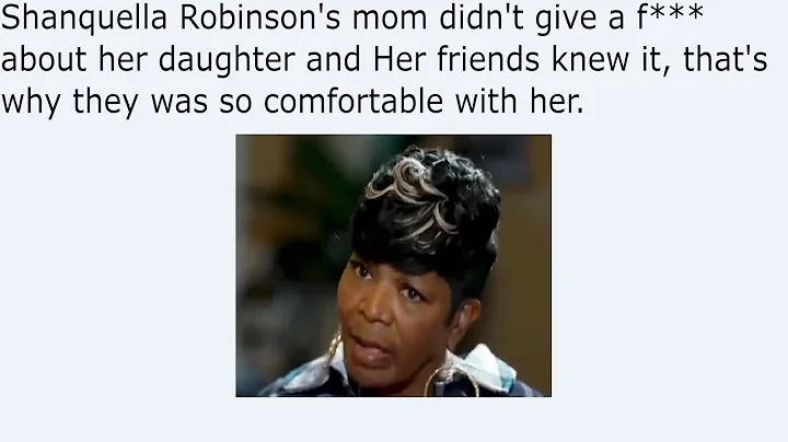 Shanquella Robinson's mom didn't give a f*** about...