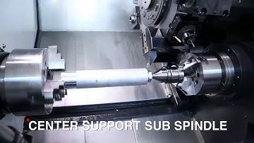 Cool Y Axis Turning w/ Sub-Spindle Center Support