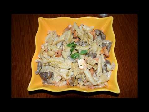 Mushroom and chicken paprika pasta