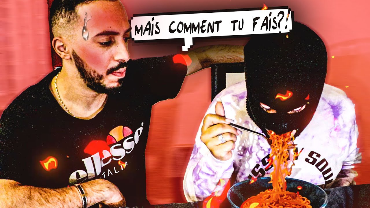MADAME F FAIS LE DÉFI DES NOUILLES PIQUANTES ELLE VA VOUS CHOQUER !!!