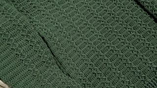 بلوفر كروشيه رجالي وشبابي مع شرح بسيط جدا لجميع المقاسات Crochet Plover الجزء الاول