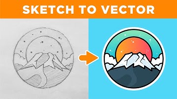 Adobe Illustrator Tutorial: Create a Vector Logo from a Sketch in 2024!