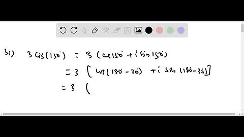 Write each complex number in rectangular form. 3 cis 150^∘