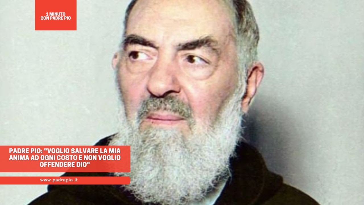 Padre Pio: "Voglio salvare la mia anima ad ogni costo e non voglio ...
