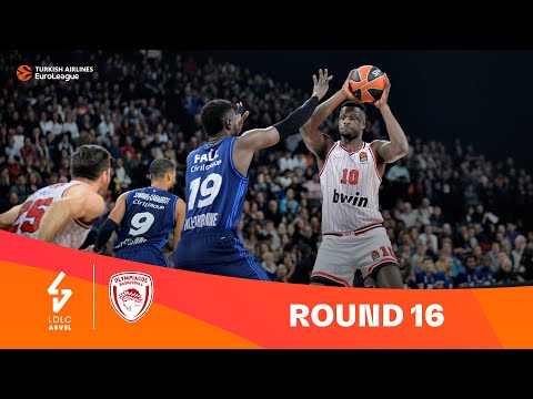 ASVEL-Olympiacos | Round 16 Highlights | 2023-24 Turkish Airlines EuroLeague