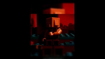 THE PIGLINS ENCOUNTER - LEGO Minecraft Animation Stop Motion #shorts #minecraftshorts #1v1