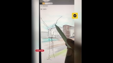 Sketch |architectural design |2D to 3D| Rendering video