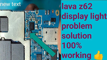 lava z62 display light solution