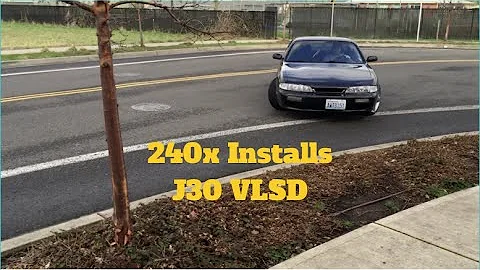 240sx installs J30 VLSD + Test drifts