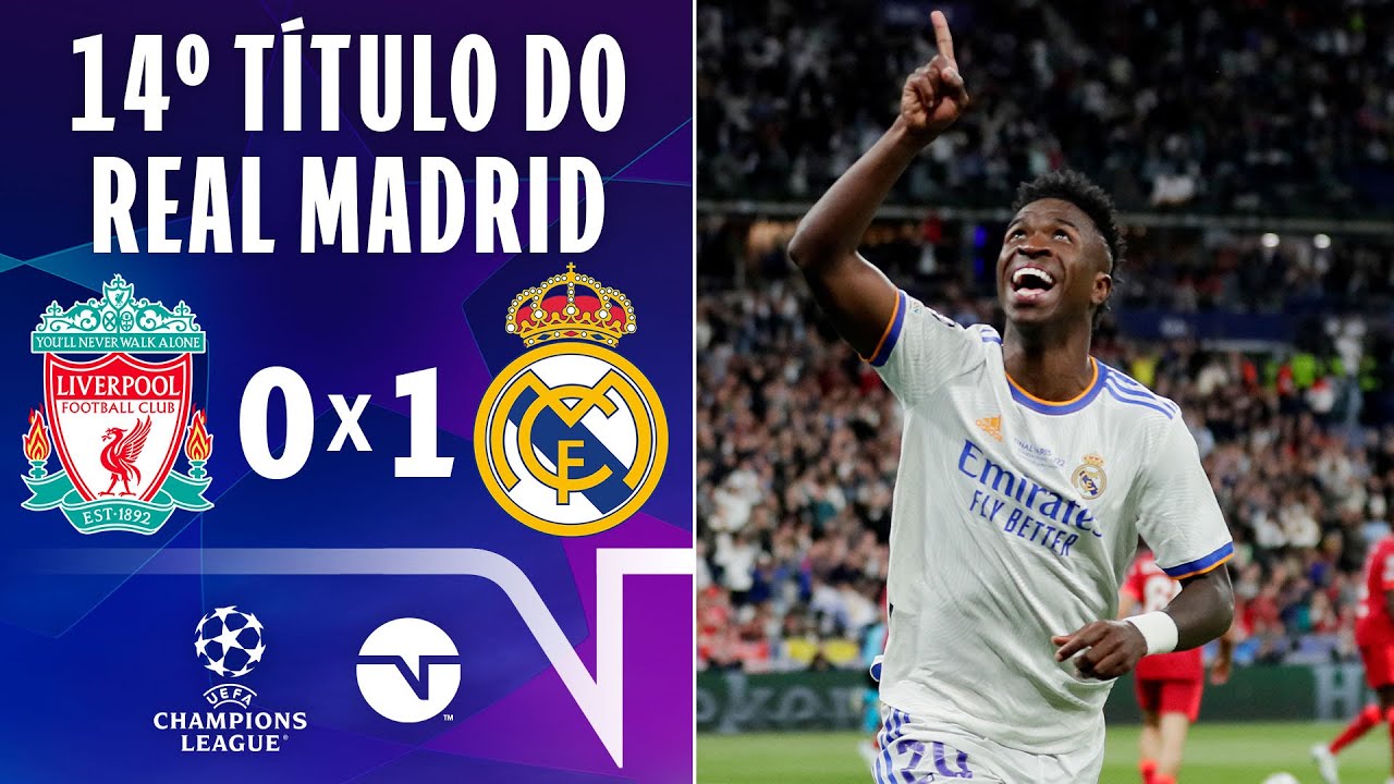 REAL MADRID CAMPEÃO! VINI JR FAZ O GOL DO TÍTULO DA CHAMPIONS LEAGUE | LIVERPOOL 0X1 REAL MADRID